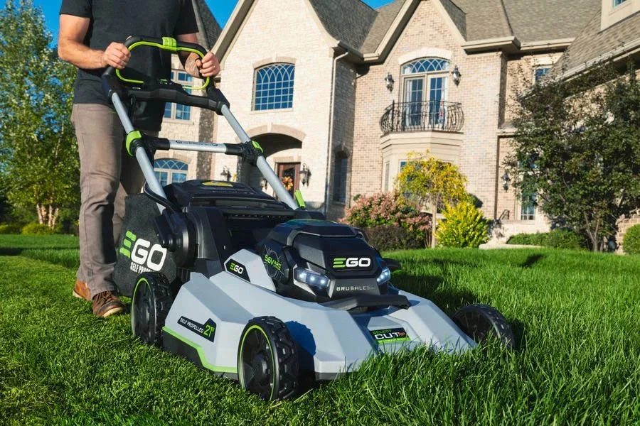 walk behind electric lawn mower